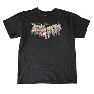 Street Fighter V T-Shirt Fighters Capcom Graphic Tee Brisco Black XL EUC
